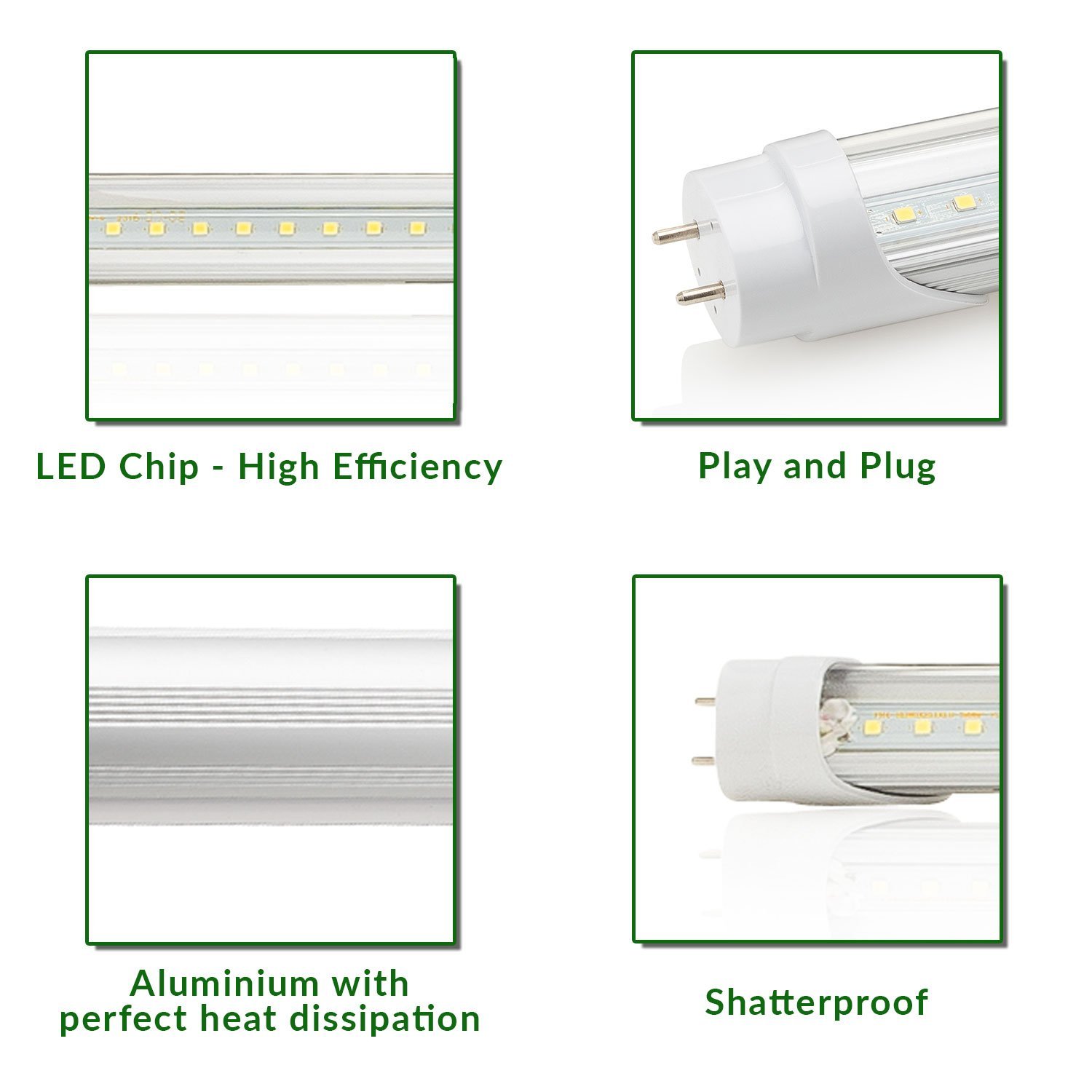 T8 4 ft LED Linear Light (Plug & Play) 4000K - Image 2