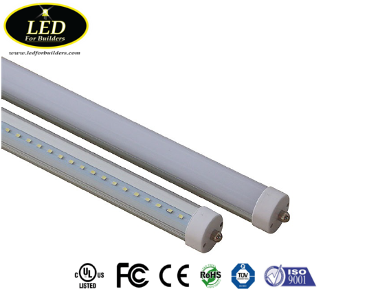 8ft T8 Single Pin Frosted Lens
