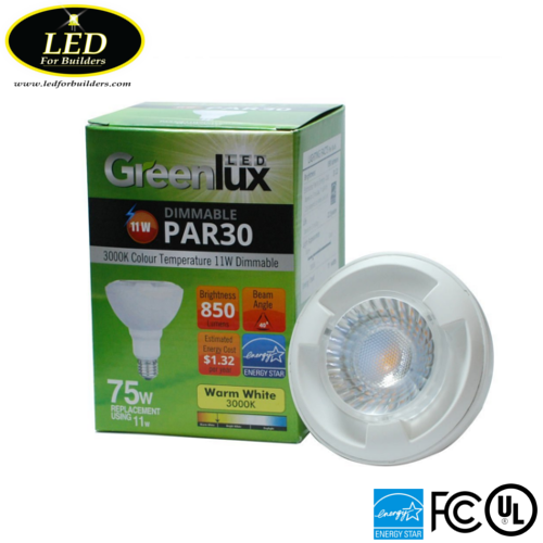 GreenLux High Quality PAR30 3000K LED Bulb