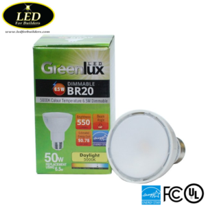 Greenlux BR20 5000K Wide Flood  LED Bulbs