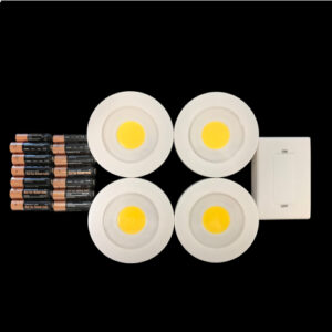 LED Puck Lights 4 in 1 PK Wireless.