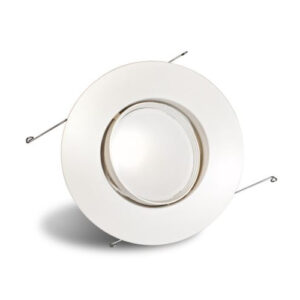 LED Gimbal Downlight 6" | 16W | 5-CCT | White Trim