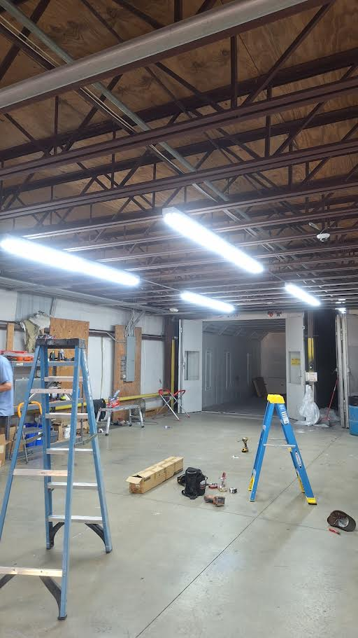 Commercial lighting installation
